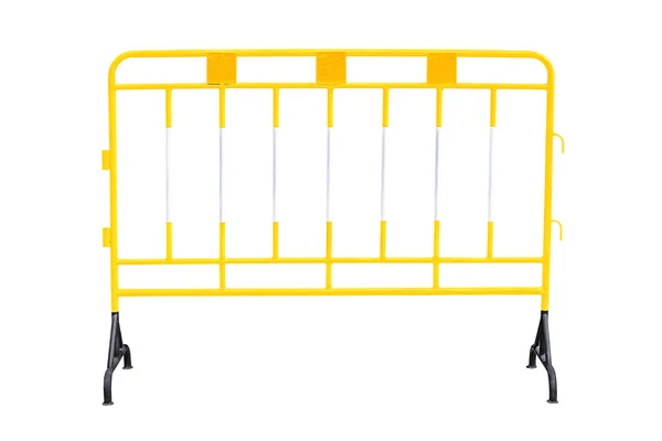 Żółty bariery stalowe — Zdjęcie stockowe