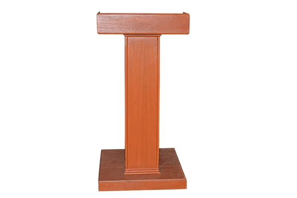 Drewnianym podium. — Zdjęcie stockowe
