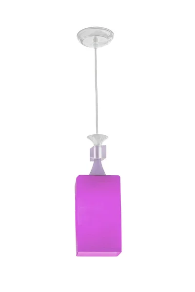 Purple hanging lamp. — Stock Photo, Image