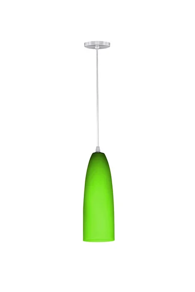 Green hanging lamp. — Stock Photo, Image