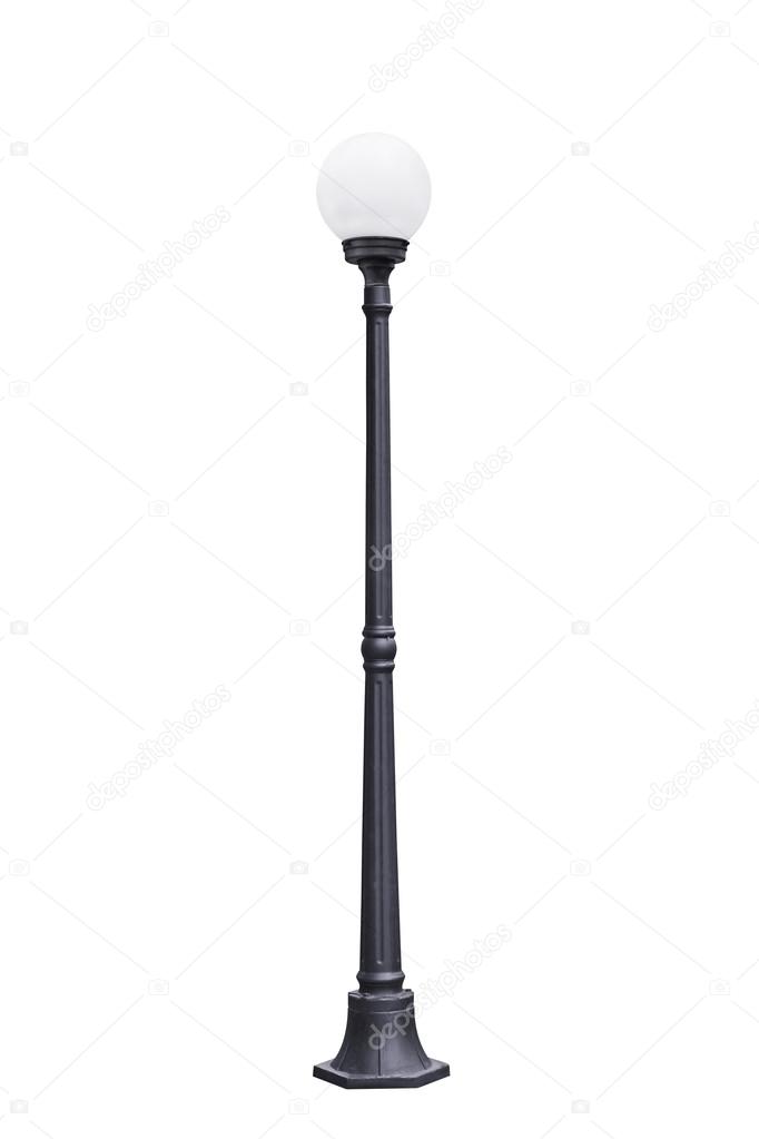 Llight pole isolated.