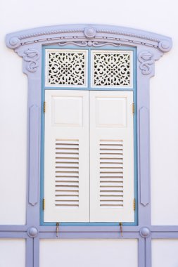 antika ahşap windows.