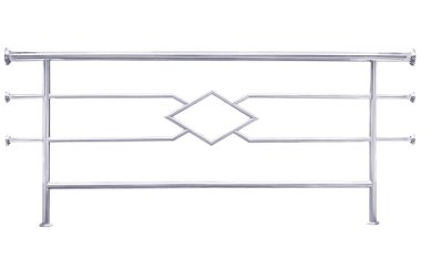Stainless steel railing. clipart