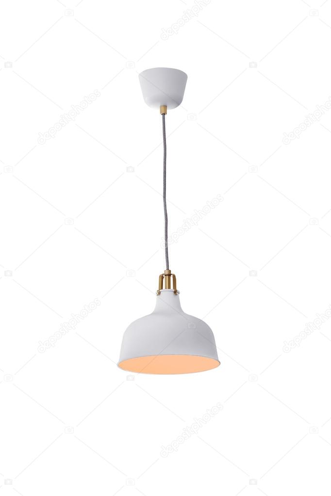 Hanging lamp isolated.