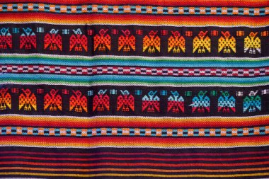 Güzel bir arkaplan için renkli kumaş desenini kapat. Ayrıntılı desen farabic tekstil.