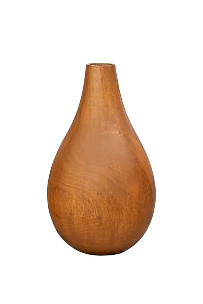 Handcraft wood vase. — Stock Photo, Image