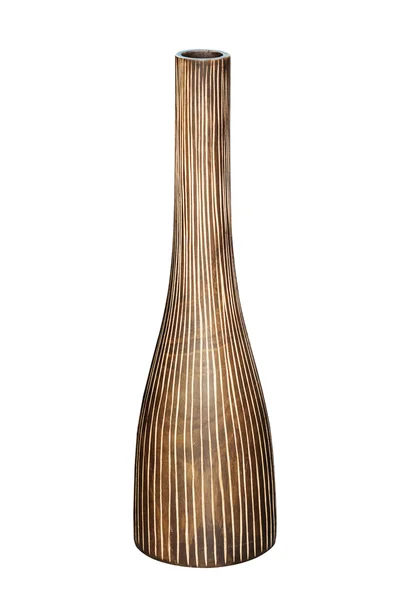 手作り木製の花瓶. — ストック写真