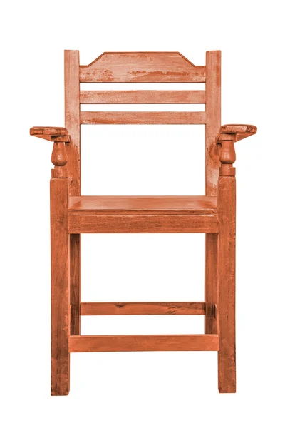 Chaise en bois isolée . — Photo