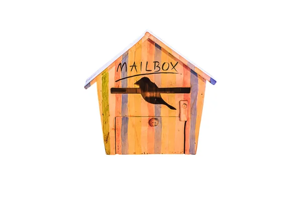 Caixa de correio de madeira velha . — Fotografia de Stock
