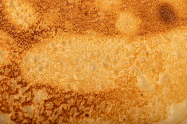 Geleneksel Rus krepleri, yüzey dokusu. Bahar toplantısının Shrovetide haftası. Kışın gidişini görmek. Yakın plan.