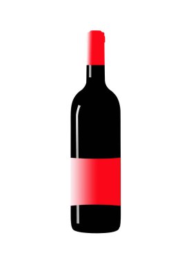 Şarap şişesi; şarapların farklı gölgeleri olabilir. Genel şarap şişesi.