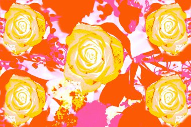 Afişler ve web sayfaları için dokulu arka planlar, oyunlar vs. Renkli arka planlar, yinelenen çiçek temalı.