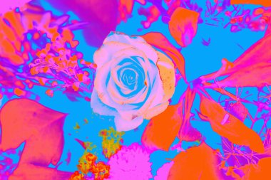 Afişler ve web sayfaları için dokulu arka planlar, oyunlar vs. Renkli arka planlar, yinelenen çiçek temalı.