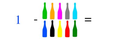 Basit matematiksel hesaplamalar, toplama, çıkarma, çarpma ve bölme. Renkli nesnelerle aritmetik hesaplamalar. Çözülecek sorunlar.