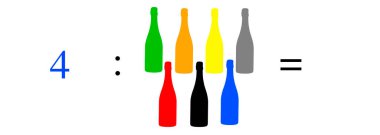 Basit matematiksel hesaplamalar, toplama, çıkarma, çarpma ve bölme. Renkli nesnelerle aritmetik hesaplamalar. Çözülecek sorunlar.