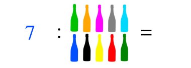 Basit matematiksel hesaplamalar, toplama, çıkarma, çarpma ve bölme. Renkli nesnelerle aritmetik hesaplamalar. Çözülecek sorunlar.