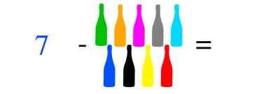 Basit matematiksel hesaplamalar, toplama, çıkarma, çarpma ve bölme. Renkli nesnelerle aritmetik hesaplamalar. Çözülecek sorunlar.