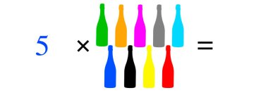 Basit matematiksel hesaplamalar, toplama, çıkarma, çarpma ve bölme. Renkli nesnelerle aritmetik hesaplamalar. Çözülecek sorunlar.