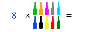 Basit matematiksel hesaplamalar, toplama, çıkarma, çarpma ve bölme. Renkli nesnelerle aritmetik hesaplamalar. Çözülecek sorunlar.