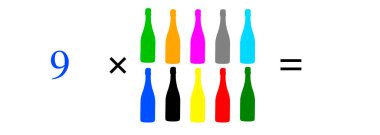 Basit matematiksel hesaplamalar, toplama, çıkarma, çarpma ve bölme. Renkli nesnelerle aritmetik hesaplamalar. Çözülecek sorunlar.