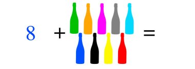 Basit matematiksel hesaplamalar, toplama, çıkarma, çarpma ve bölme. Renkli nesnelerle aritmetik hesaplamalar. Çözülecek sorunlar.