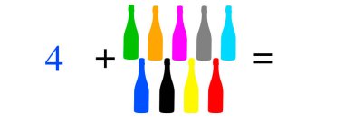 Basit matematiksel hesaplamalar, toplama, çıkarma, çarpma ve bölme. Renkli nesnelerle aritmetik hesaplamalar. Çözülecek sorunlar.