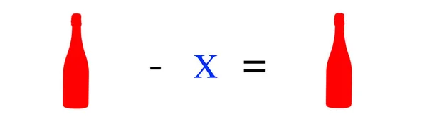 Eenvoudige Wiskundige Oefeningen Rekenkundige Berekeningen Basisvergelijking Zeer Eenvoudige Berekeningen Met — Stockfoto