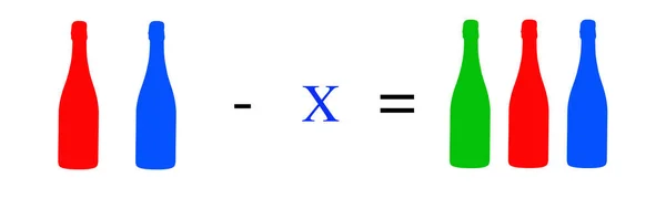 Ejercicios Matemáticos Simples Cálculos Aritméticos Ecuación Básica Cálculos Muy Simples — Foto de Stock