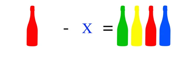 Ejercicios Matemáticos Simples Cálculos Aritméticos Ecuación Básica Cálculos Muy Simples — Foto de Stock