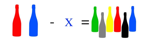 Ejercicios Matemáticos Simples Cálculos Aritméticos Ecuación Básica Cálculos Muy Simples — Foto de Stock