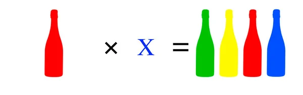 Knifflige Mathematische Gleichung Auf Der Grünen Schultafel Handschrift Einfacher Mathematischer — Stockfoto