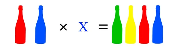 绿色学校黑板上棘手的数学方程 写简单的数学方程 教育和学习 — 图库照片