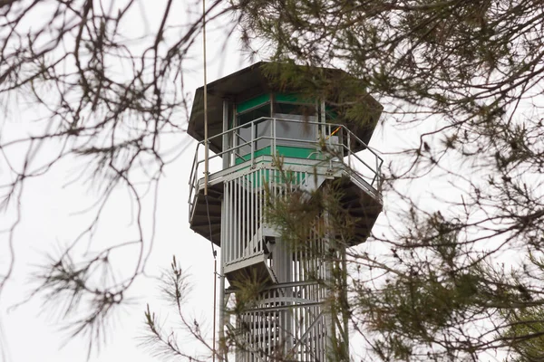 Сторожевая Башня Предотвращения Пожаров Летом Время Засухи Контроль Окружающей Среды — стоковое фото