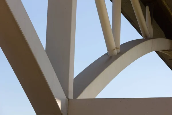 Moderno Ponte Sul Fiume Llobregat Opera Ingegneristica Che Permette Automobili — Foto Stock