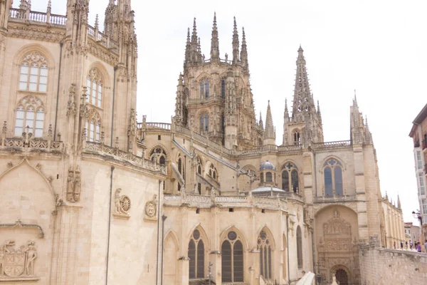 Cattedrale Burgos Nella Città Burgos Percorso Pellegrinaggio Sul Cammino Santiago — Foto Stock