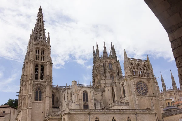 Cattedrale Burgos Nella Città Burgos Percorso Pellegrinaggio Sul Cammino Santiago — Foto Stock