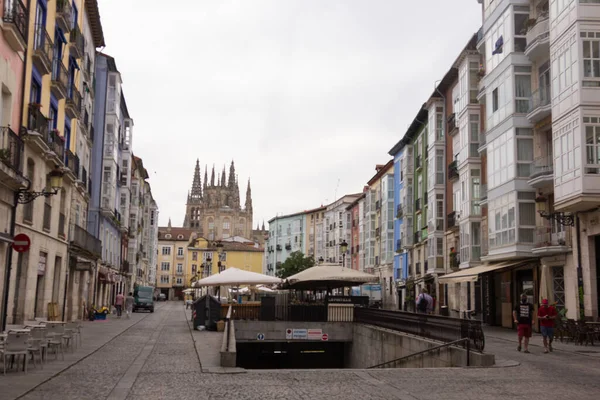 Burgos Miasto Przejścia Dla Pielgrzymów Camino Santiago Droga Francuska — Zdjęcie stockowe