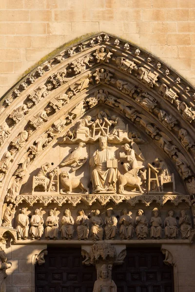 Burgos Katedrális Város Burgos Zarándokút Camino Santiago Francia Gótikus Stílusú — Stock Fotó