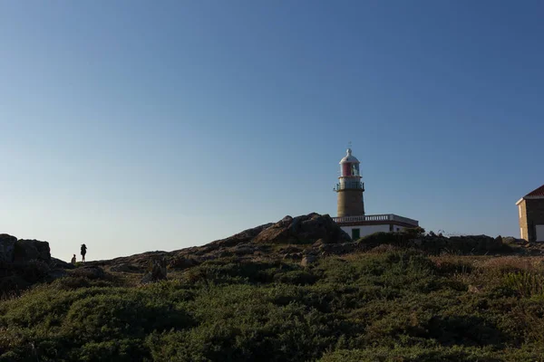 Corrubedo Fyr Atlanten Galicien Spanien Fyren Ovanpå Bergsknapp För Säker — Stockfoto
