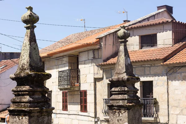 Pueblo Cambados Típico Pueblo Galicia España Pueblo Monumental Con Puerto — Foto de Stock