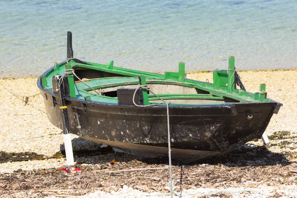 Barcos Pesca Clássicos Madeira Antiguidades Barcos Remo Sem Motor — Fotografia de Stock