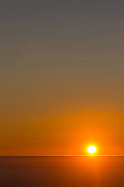 Помаранчевий Тон Під Час Заходу Сонця Над Атлантичним Океаном Галісія — стокове фото