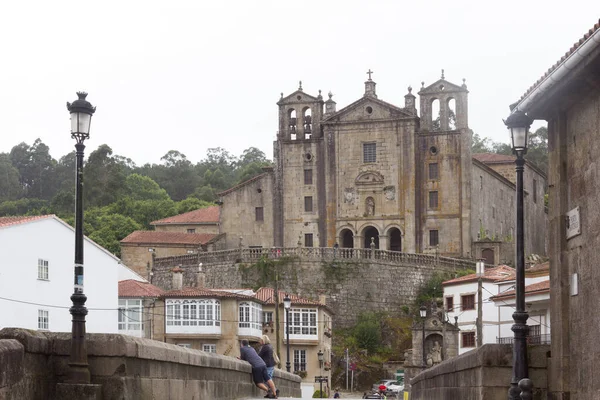 Widok Miasto Padron Pontevedra Galicja Hiszpania Pielgrzymi Przechodzą Portugalsku — Zdjęcie stockowe