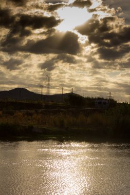 Akdeniz 'de Llobregat Nehri ağzına yakın.