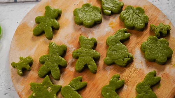 Biscuits Pain Gingembre Vert Cuisine Maison Pour Dessert Traditionnel Noël — Photo