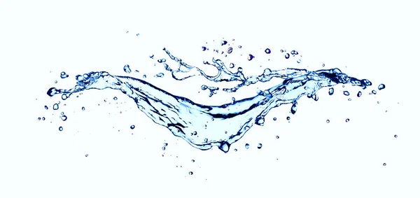 Water Splash Effect White Background Ripple Reflection — Stock Photo, Image