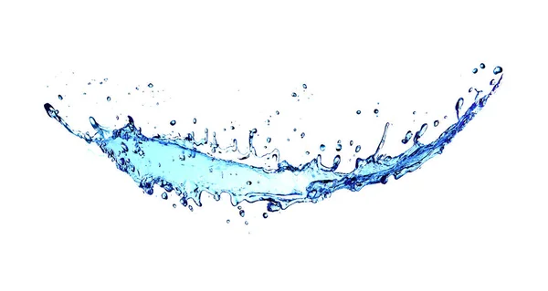 Water Splash Effect White Background Ripple Reflection — Stock Photo, Image