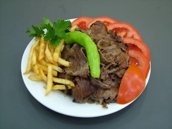 Кебабська Кухня Інгредієнти Арабська Кухня Середній Схід — стокове фото