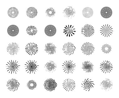 Fırça darbeleri el çizimi vektör illüstrasyonu - Vektör