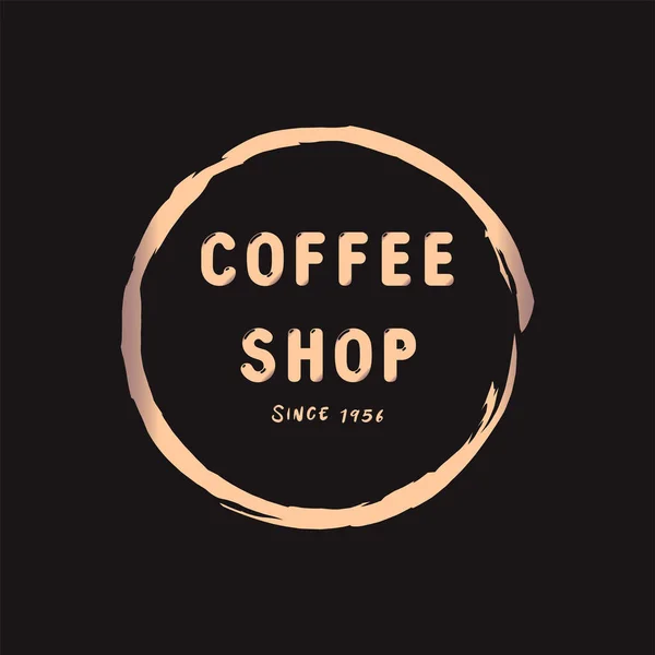 Wzór Logo Wektora Kawy Etykiety Kawiarni Wektorowej — Wektor stockowy